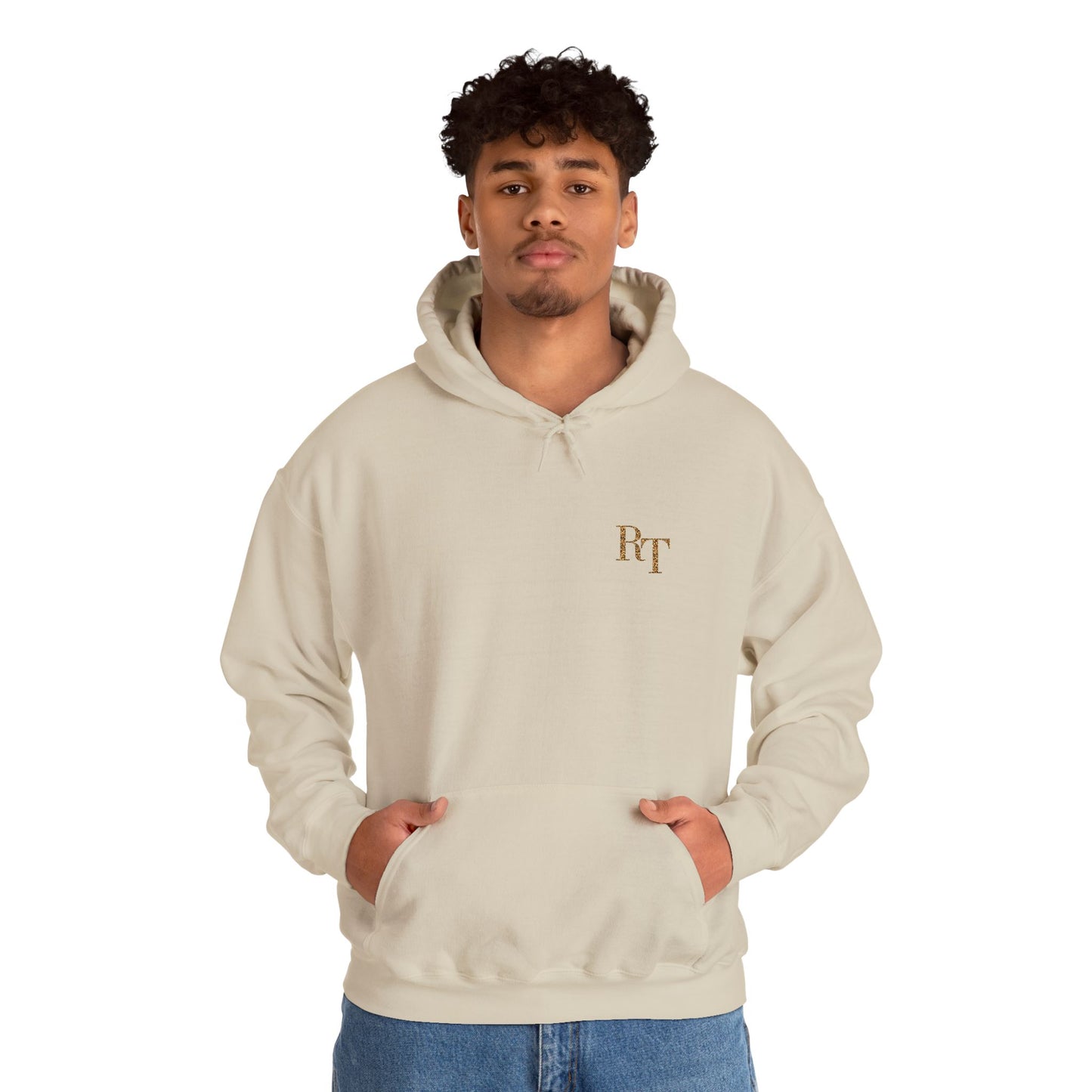 RT Monogram Hoodie (Embroidered) - Sand