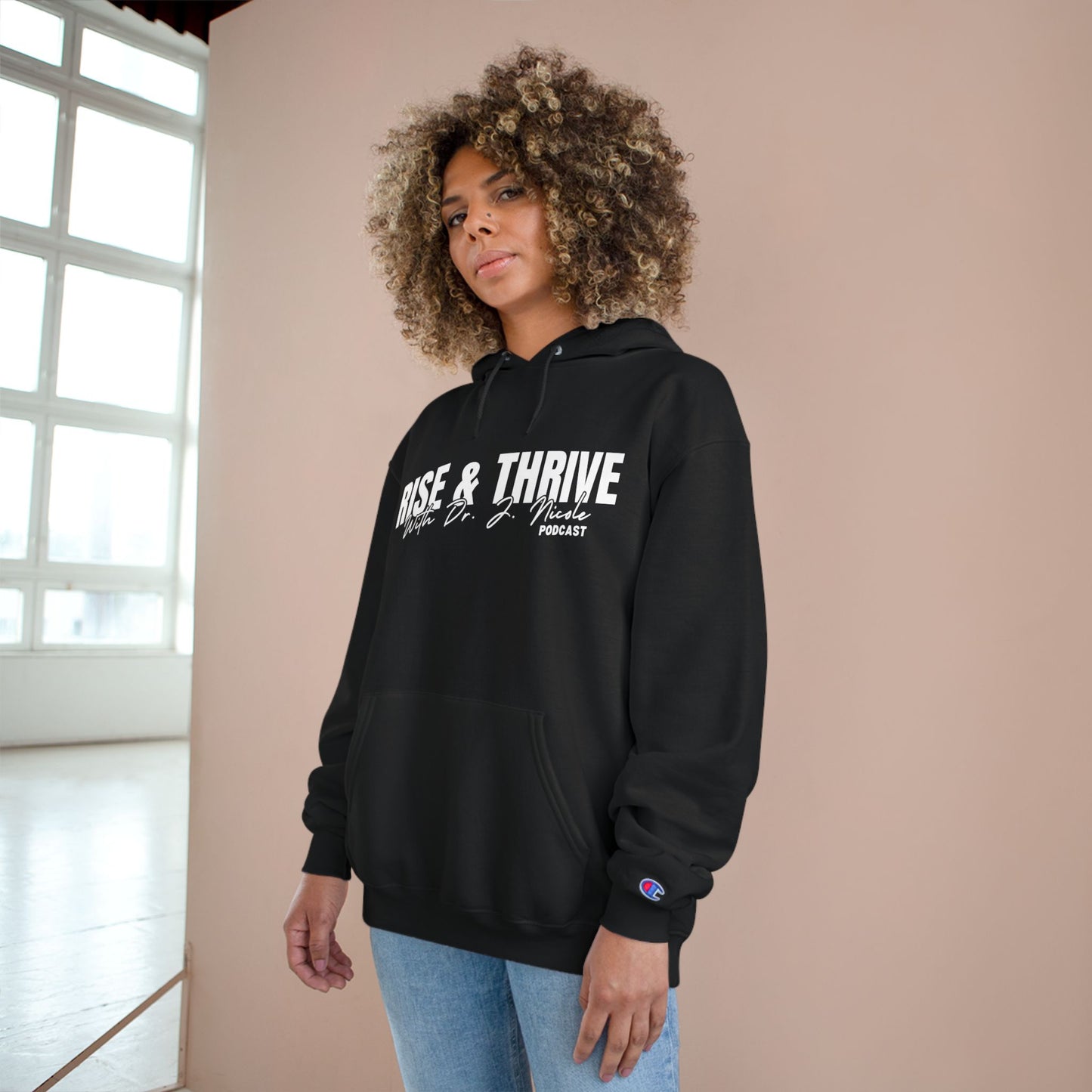 Rise and Thrive Champion Hoodie