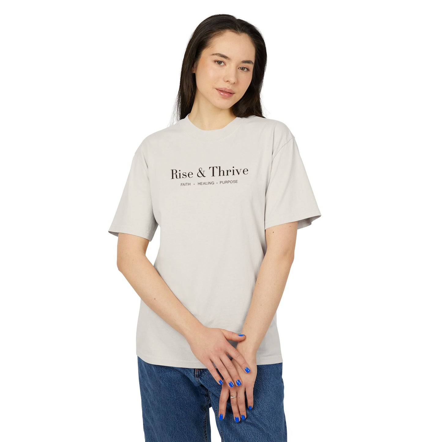 Rise & Thrive Tee - Bone