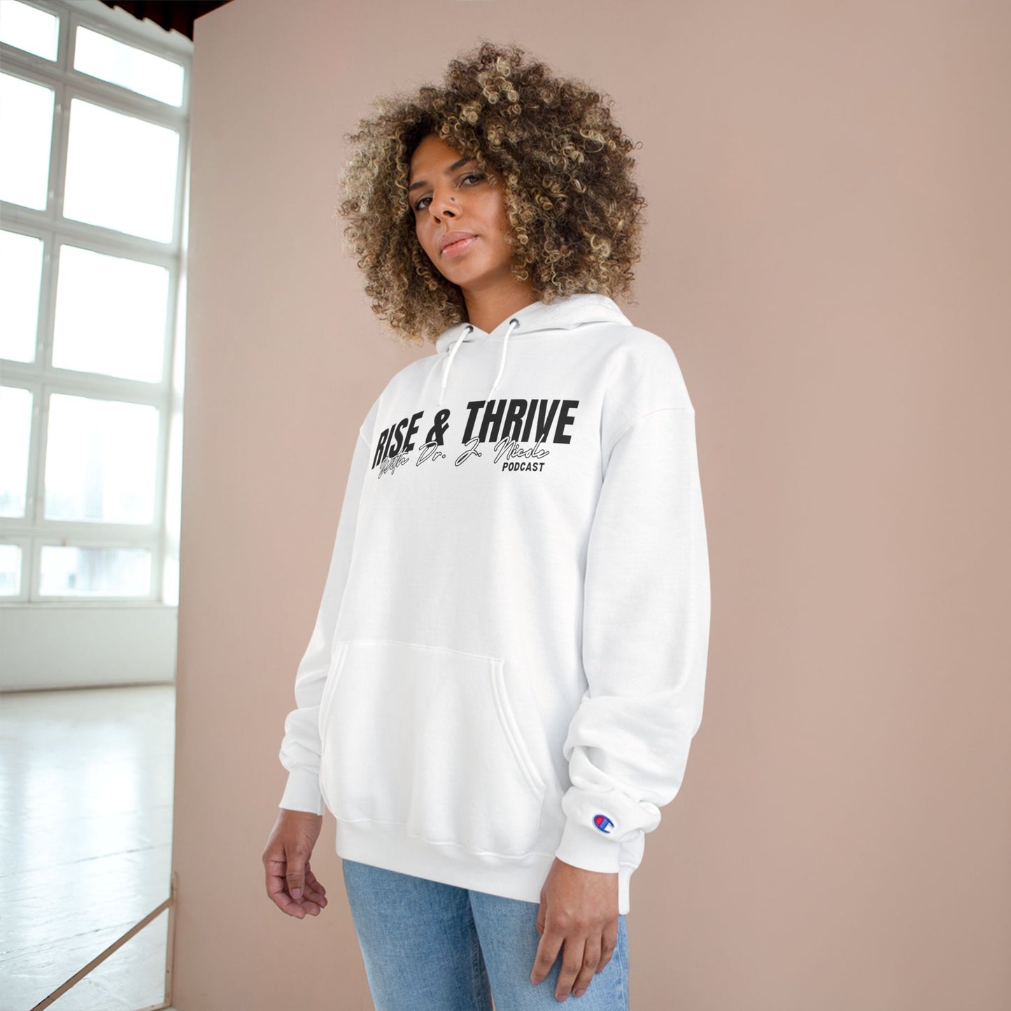 Rise and Thrive Champion Hoodie