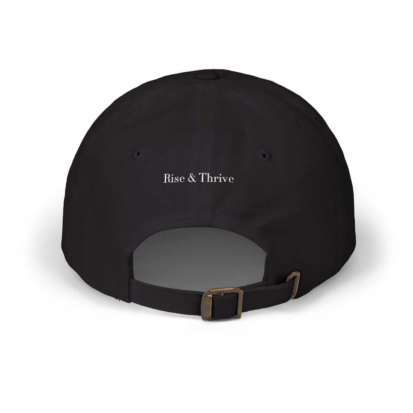 RT Embroidered Monogram Cap - Black & White
