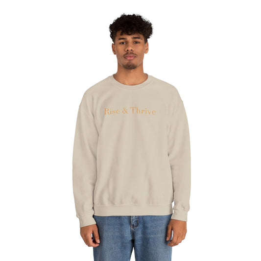 Rise & Thrive Embroidered Crewneck - Sand