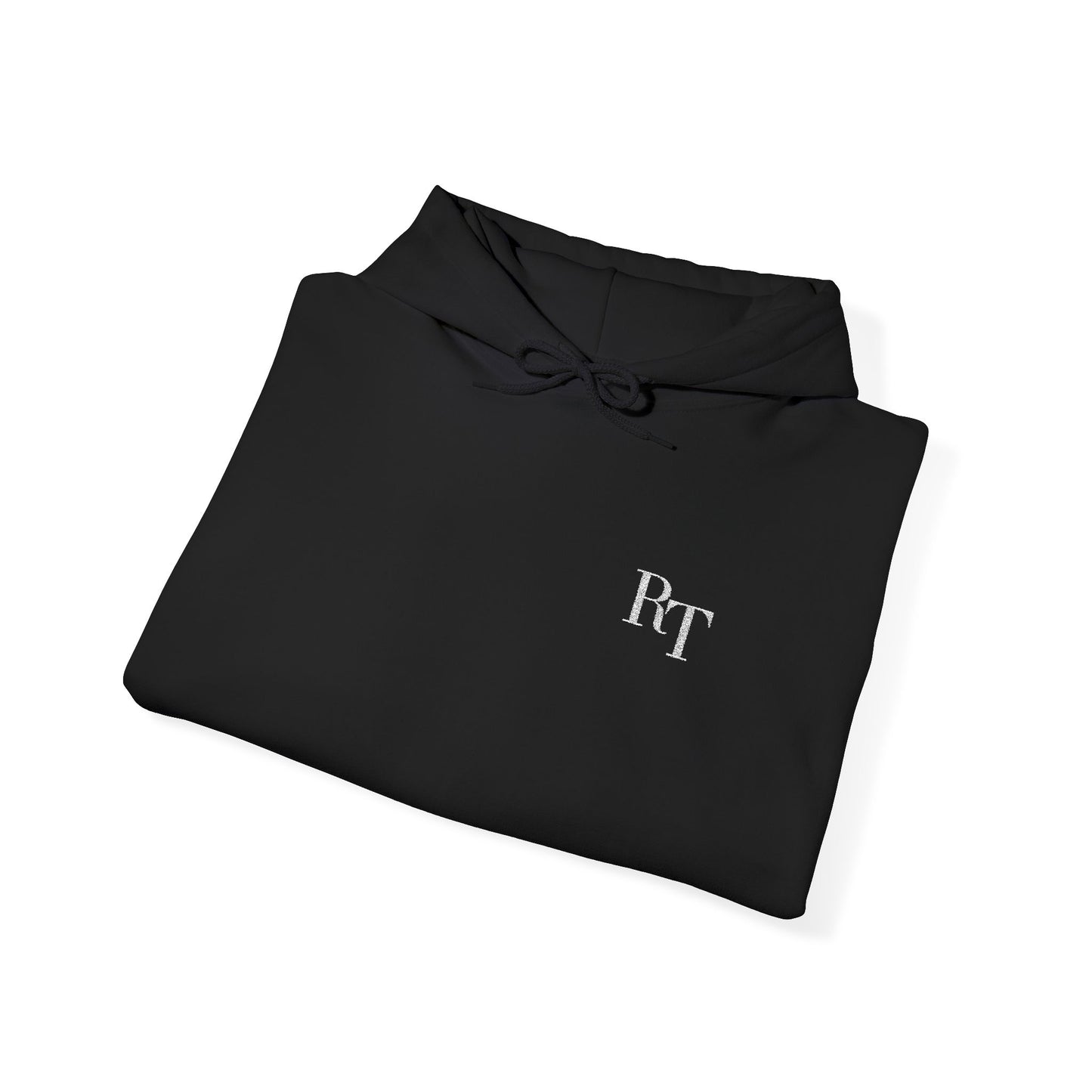 RT Monogram Hoodie Embroidered - Black