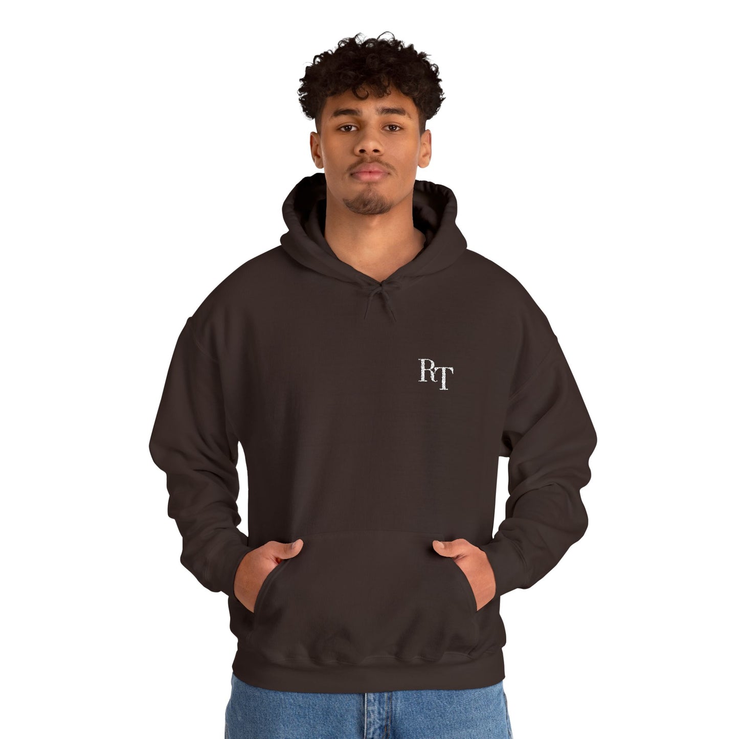 RT Monogram Hoodie (Embroidered) - Dark Chocolate