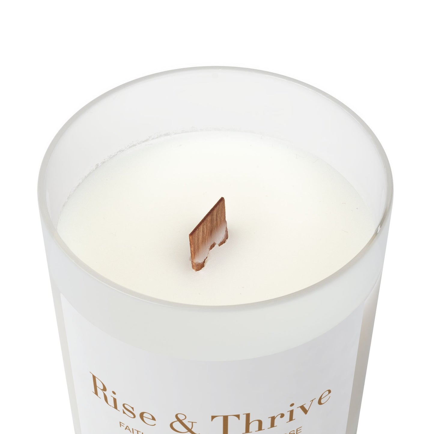 Rise & Thrive Frosted Glass Candle – 11oz Scented Candle
