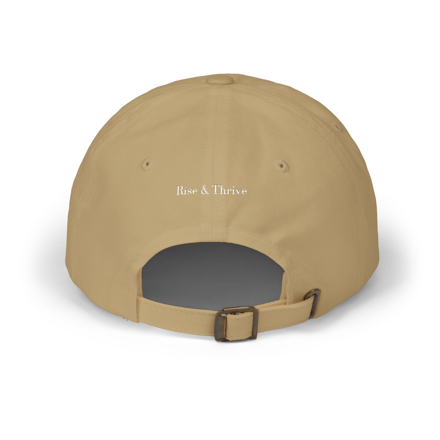 RT Embroidered Monogram Cap - Khaki & White