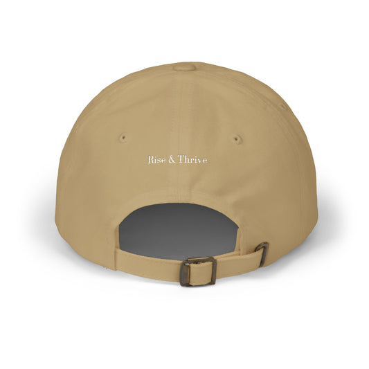 RT Embroidered Monogram Cap - Khaki & White