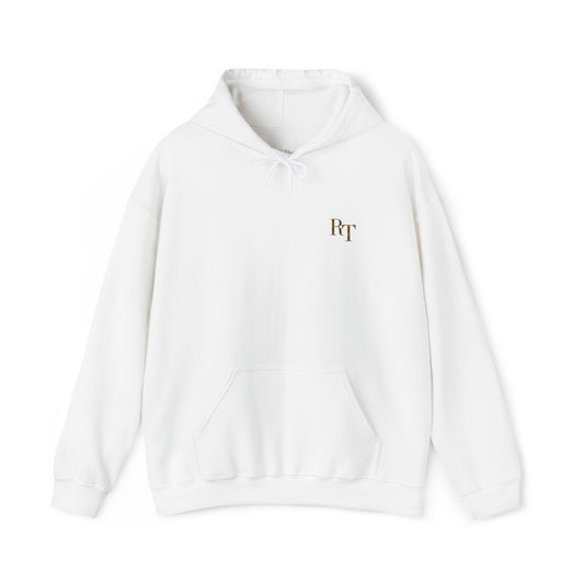 RT Monogram Hoodie (Embroidered) White/Gold