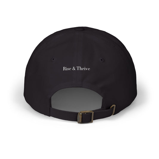 RT Embroidered Monogram Cap - Black & White