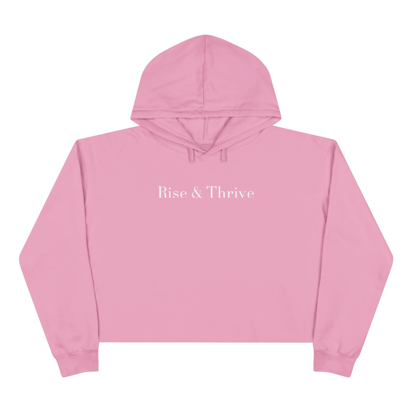 Rise & Thrive Crop Hoodie (Embroidered) — Limited Edition
