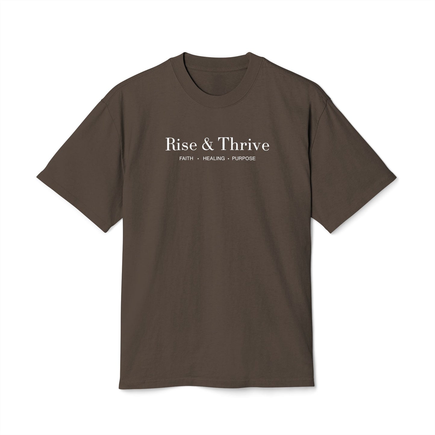 Rise & Thrive Tee - Brown