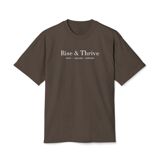 Rise & Thrive Tee - Brown