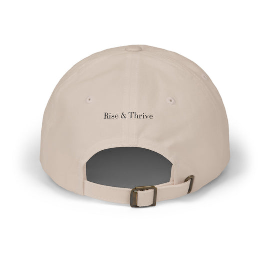 RT Embroidered Monogram Cap - Cream & Black