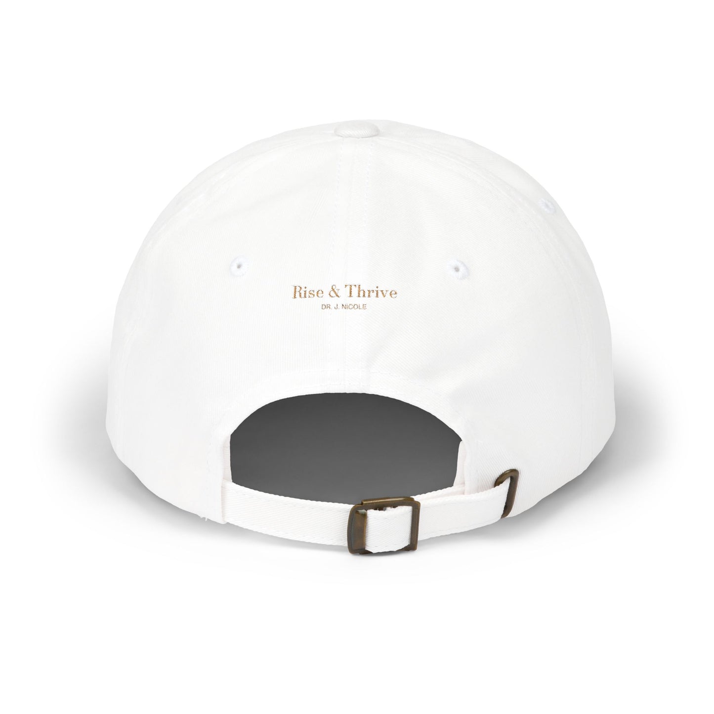 RT Embroidered Monogram Cap - Cream & Gold