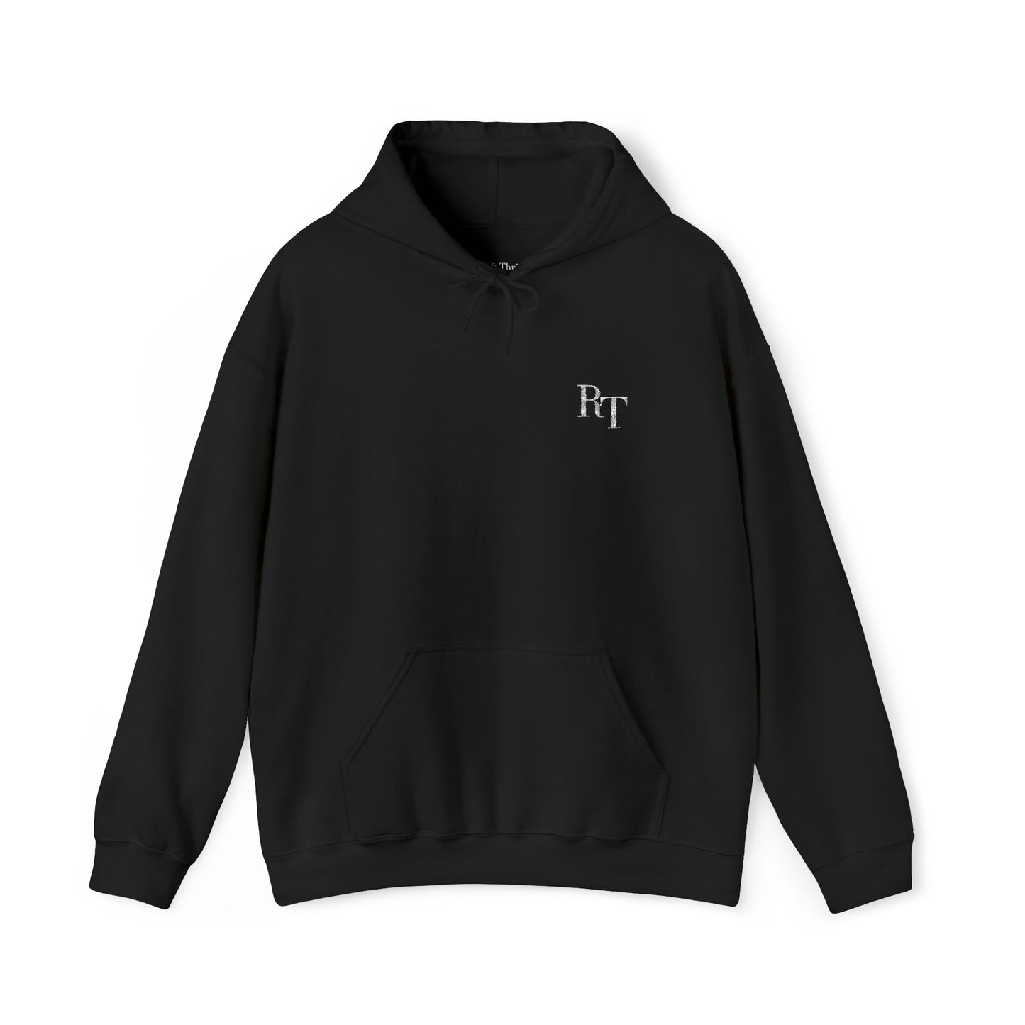 RT Monogram Hoodie Embroidered - Black