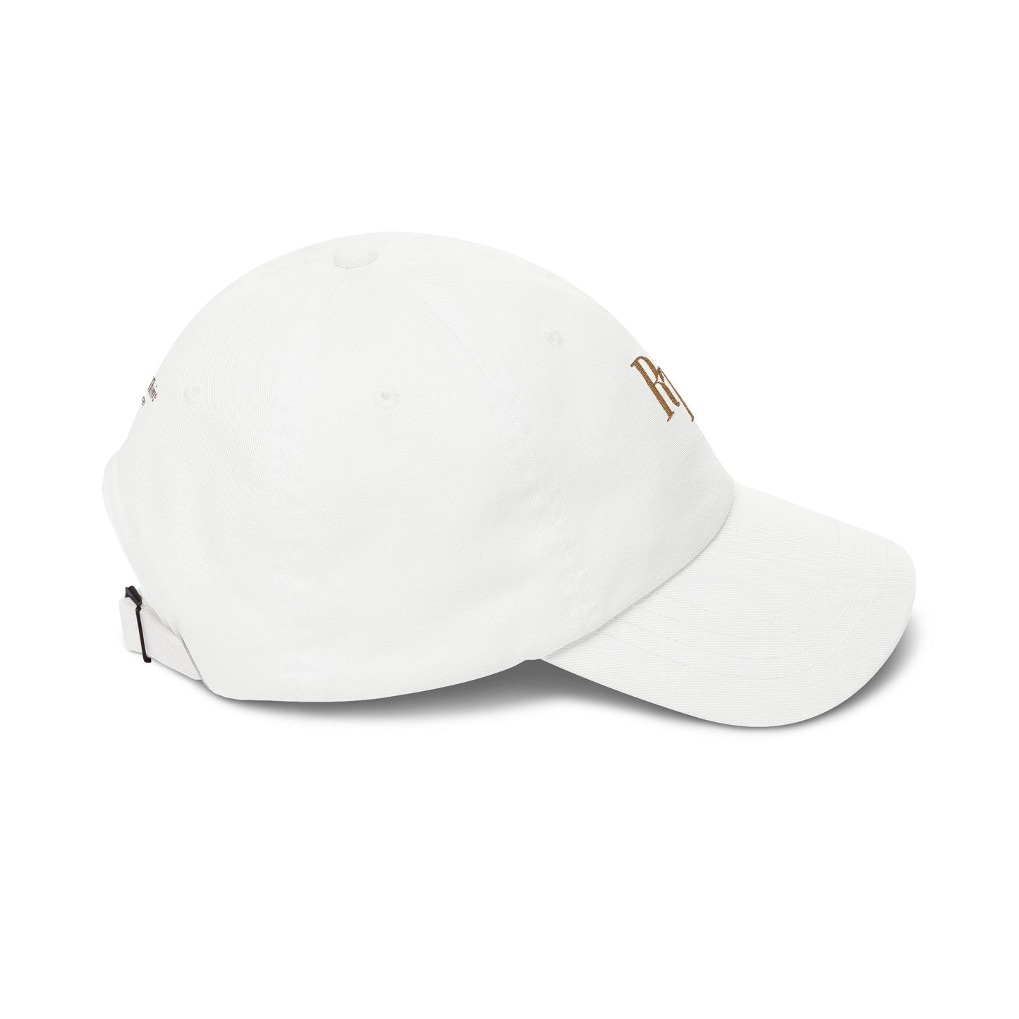 RT Embroidered Monogram Cap - Cream & Gold