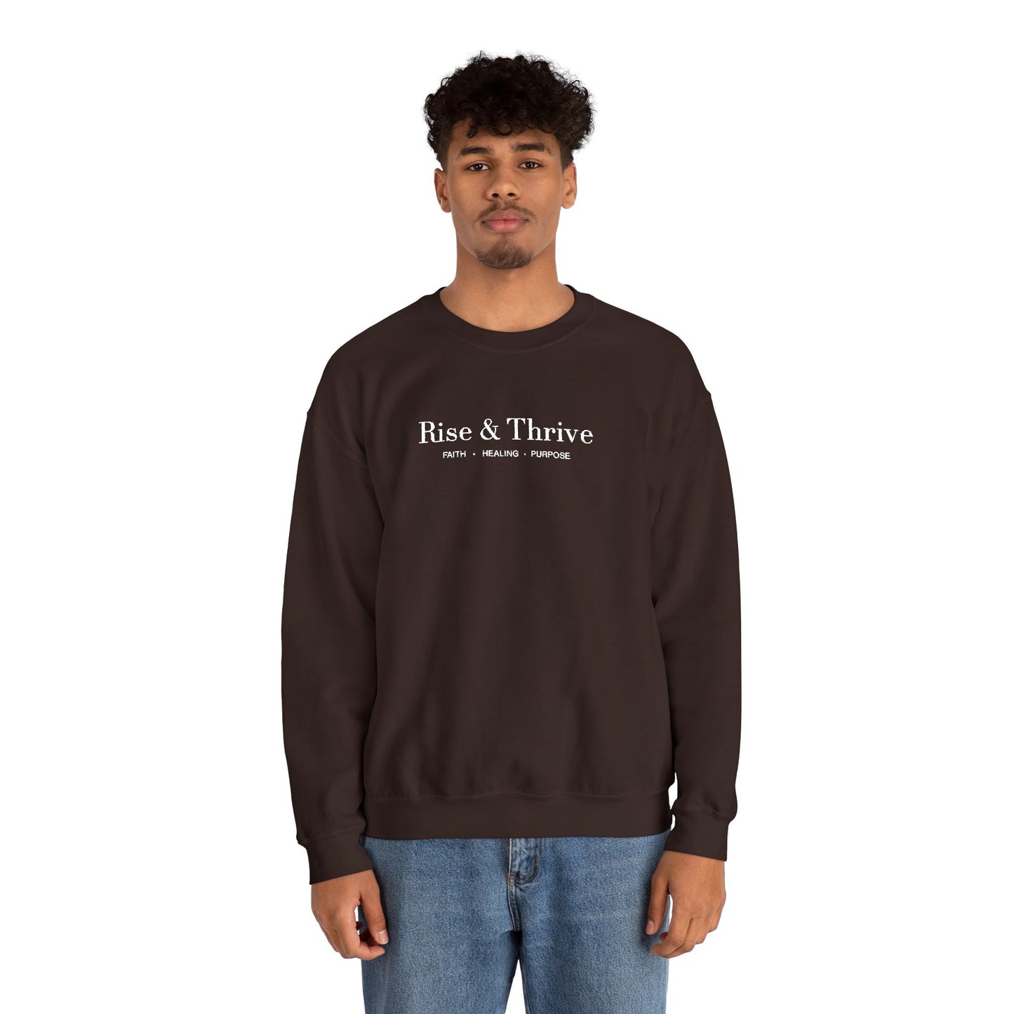 Rise & Thrive Embroidered Crewneck