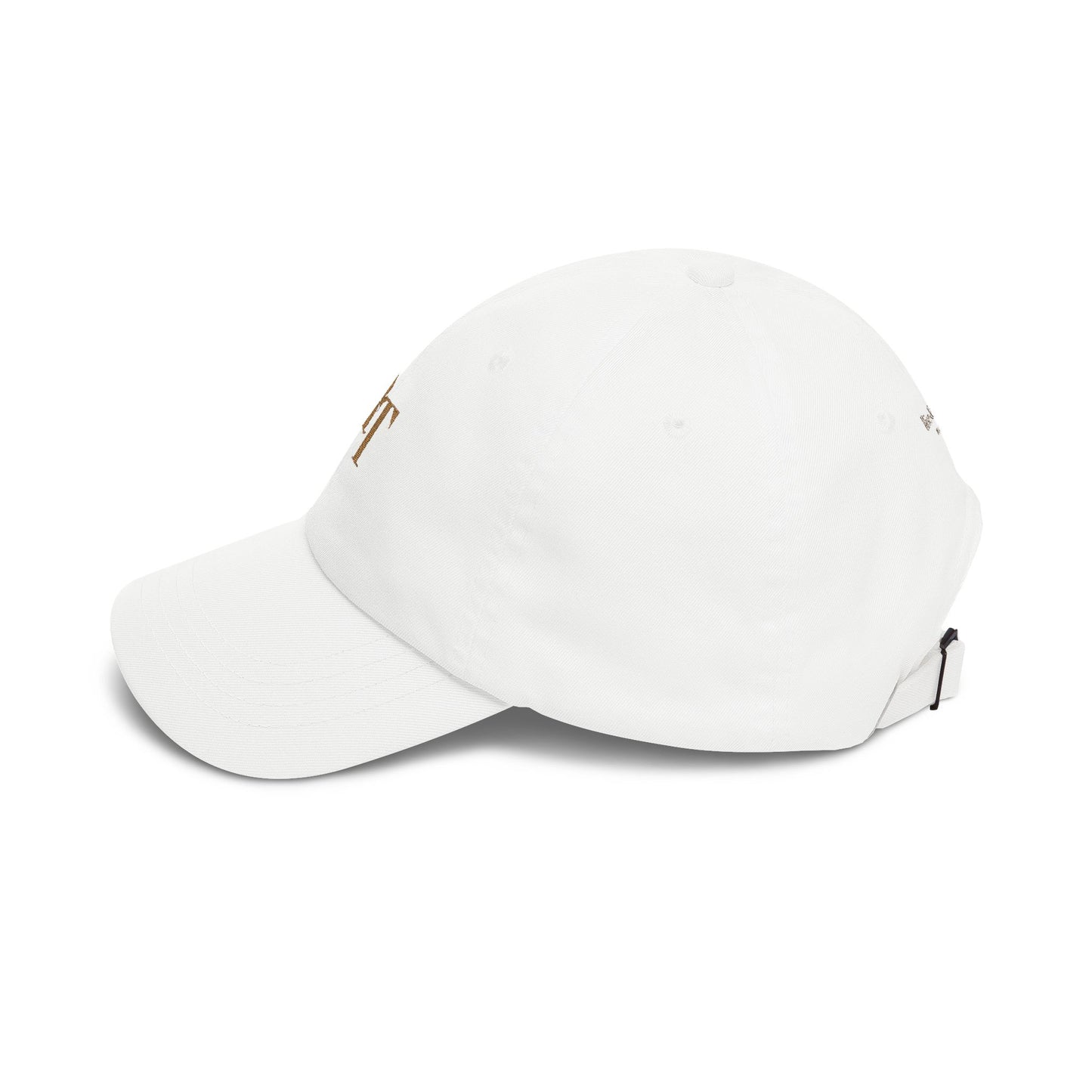 RT Embroidered Monogram Cap - Cream & Gold
