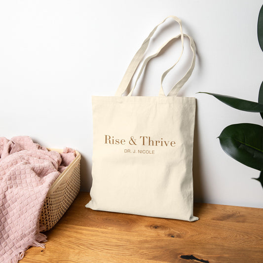 Rise & Thrive Canvas Tote Bag