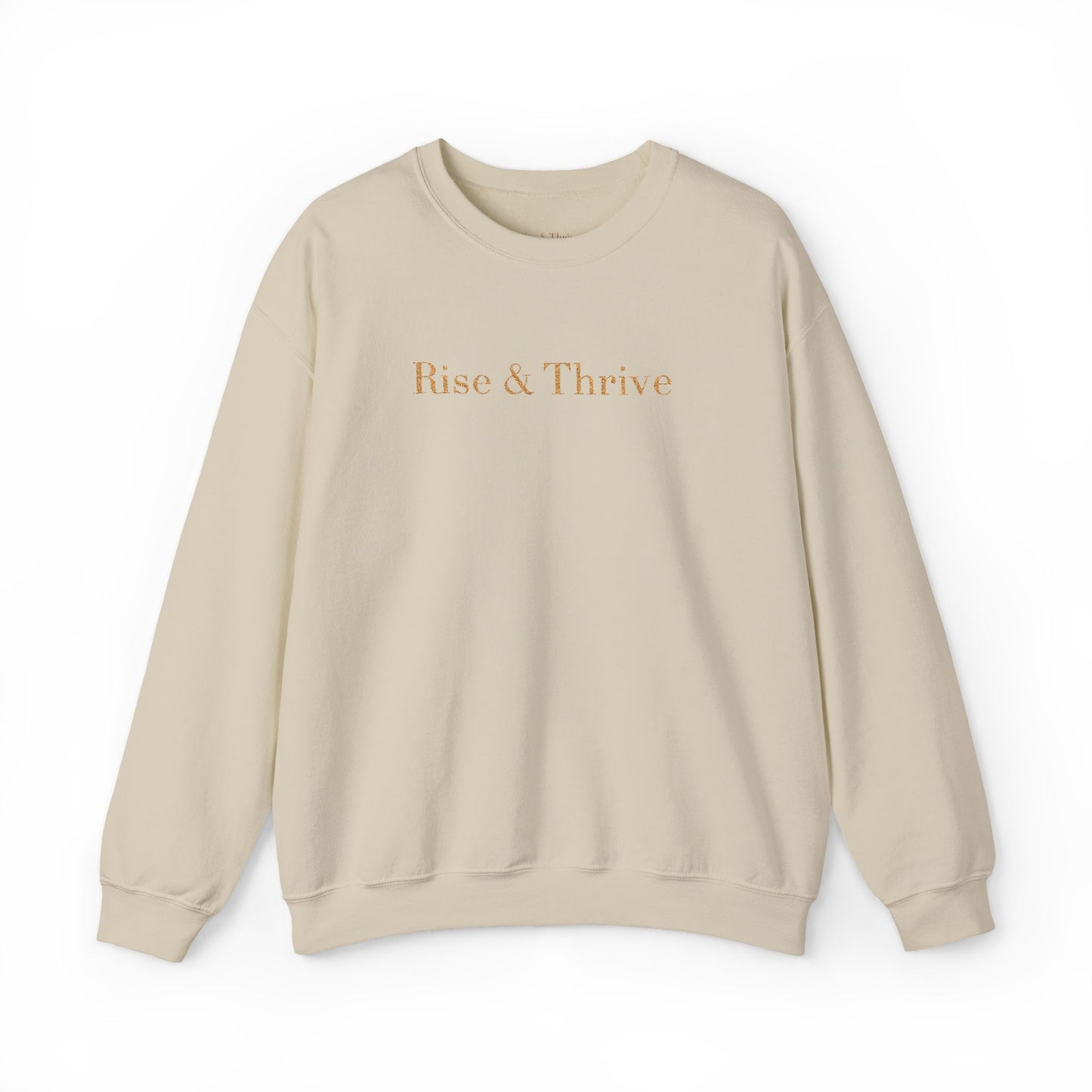Rise & Thrive Embroidered Crewneck - Sand